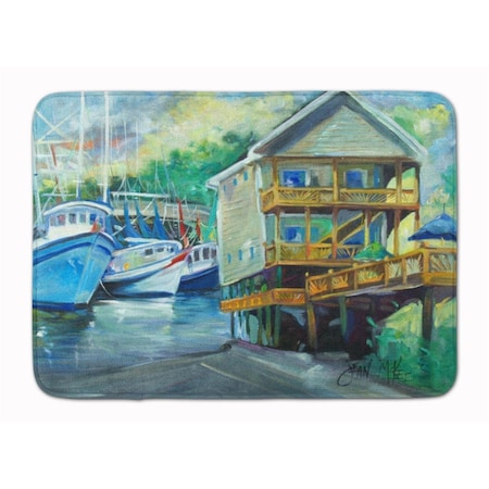 Carolines Treasures Ocean Springs Harbour Landing Machine Washable Memory Foam Mat JMK1069RUG